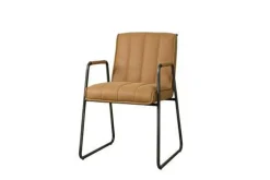 Eetkamerstoel Santo met armleuning, kleur Cognac - Loft24.nl