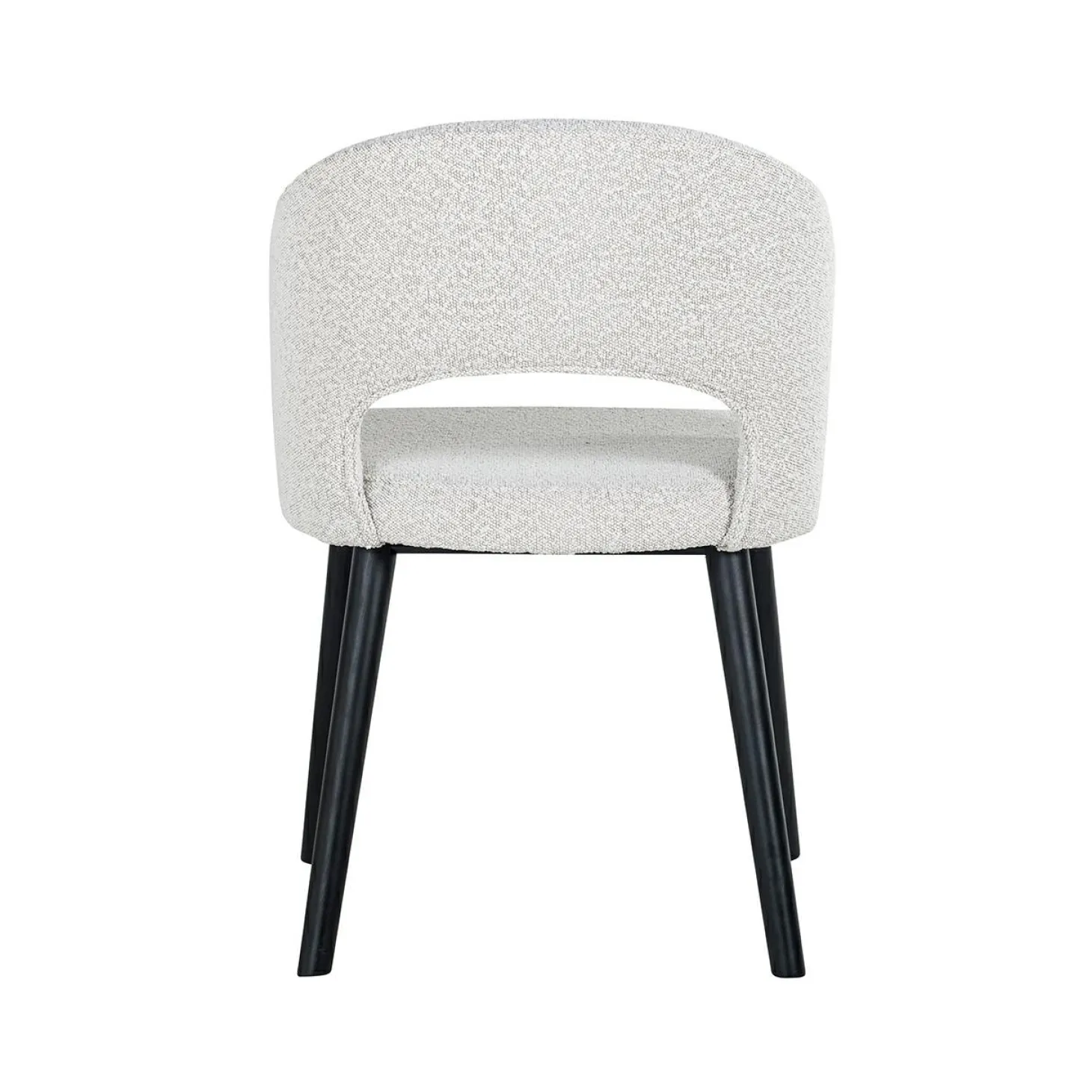 Eetkamerstoel Savoy Bouclé kleur Wit - Loft24.nl