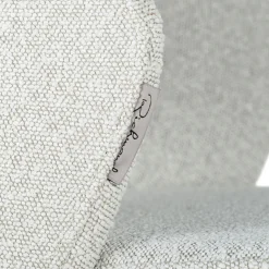 Eetkamerstoel Savoy Bouclé kleur Wit - Loft24.nl