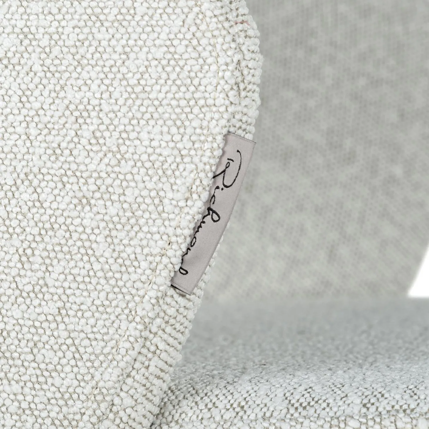 Eetkamerstoel Savoy Bouclé kleur Wit - Loft24.nl