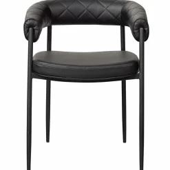 Eetkamerstoel Sev PU Leer - Zwart - Loft24.nl