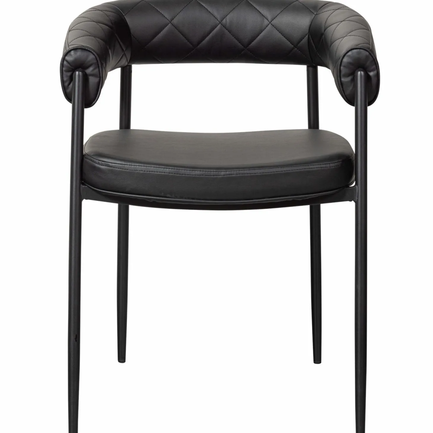 Eetkamerstoel Sev PU Leer - Zwart - Loft24.nl