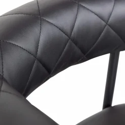Eetkamerstoel Sev PU Leer - Zwart - Loft24.nl