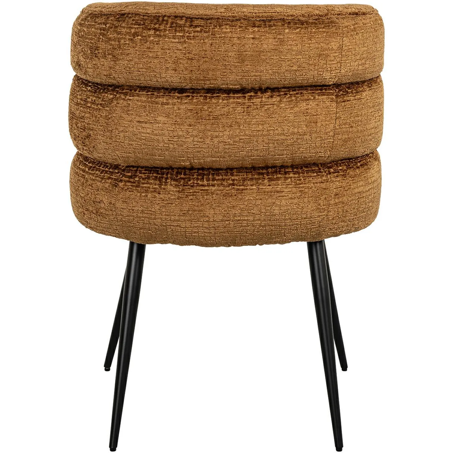 Eetkamerstoel Stella Chenille kleur Cognac - Loft24.nl