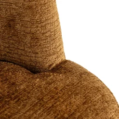 Eetkamerstoel Stella Chenille kleur Cognac - Loft24.nl