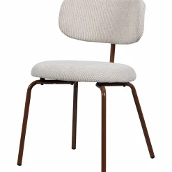 Eetkamerstoel Travis Geweven stof - Off White - Loft24.nl