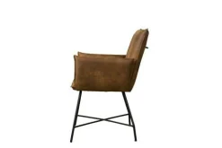 Eetkamerstoel Trofa met armleuning - Bruin - Loft24.nl