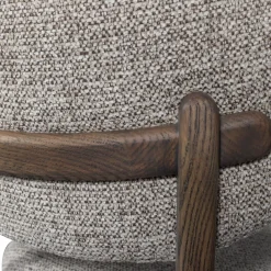 Eetkamerstoel Udarhouten onderstel - Donkerbruin - Loft24.nl