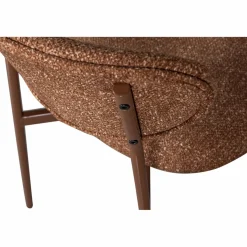 Eetkamerstoel Valor Geweven stof - Bruin - Loft24.nl