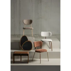 Eetkamerstoel Valor Geweven stof - Zand - Loft24.nl