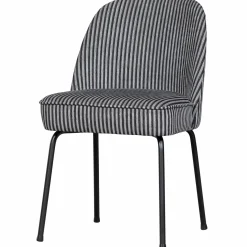 Eetkamerstoel Vogue Streep - Zwart/Grijs - Loft24.nl