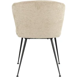 Eetkamerstoel Xandra Chenille kleur Desert - Loft24.nl