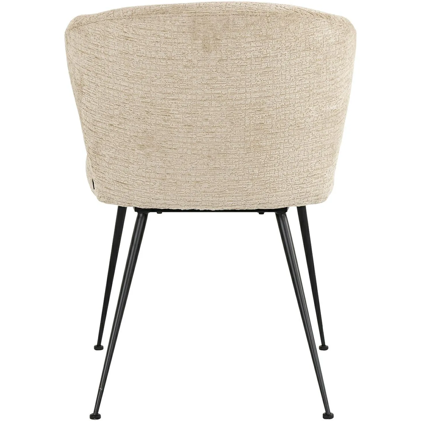 Eetkamerstoel Xandra Chenille kleur Desert - Loft24.nl