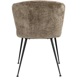 Eetkamerstoel Xandra Chenille kleur Stone - Loft24.nl