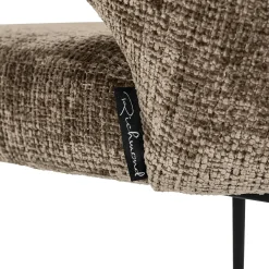 Eetkamerstoel Xandra Chenille kleur Stone - Loft24.nl