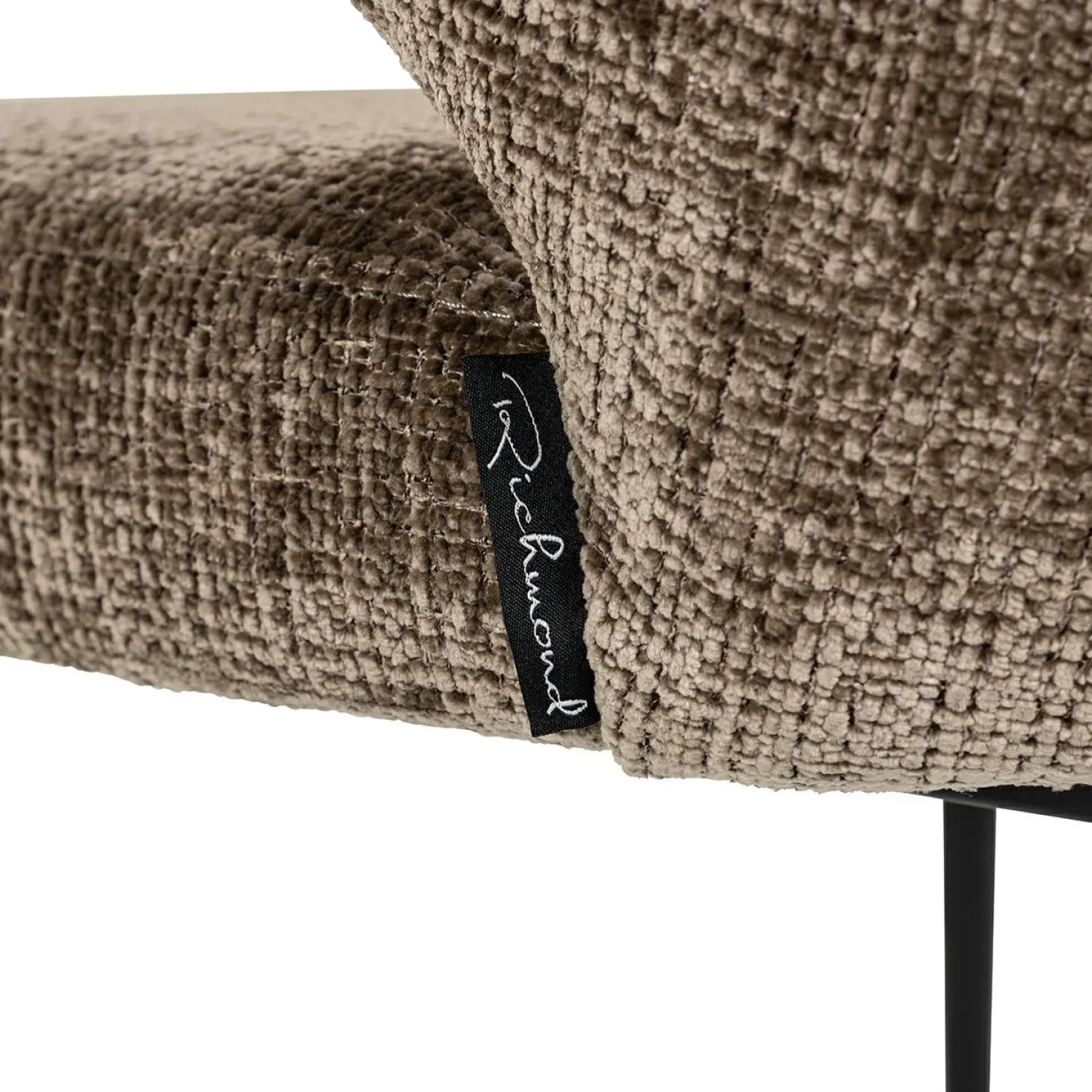 Eetkamerstoel Xandra Chenille kleur Stone - Loft24.nl