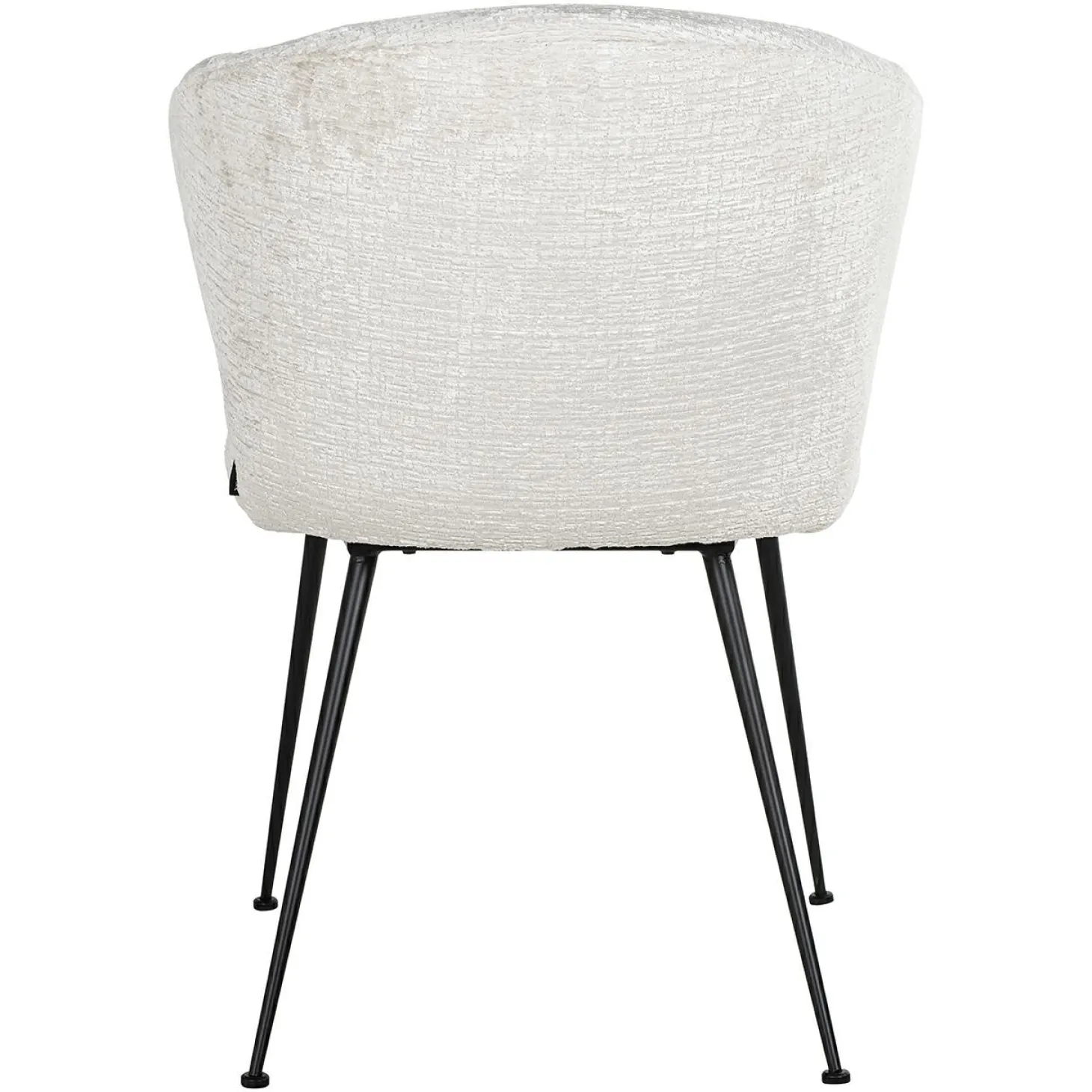 Eetkamerstoel Xandra Chenille kleur Crème - Loft24.nl