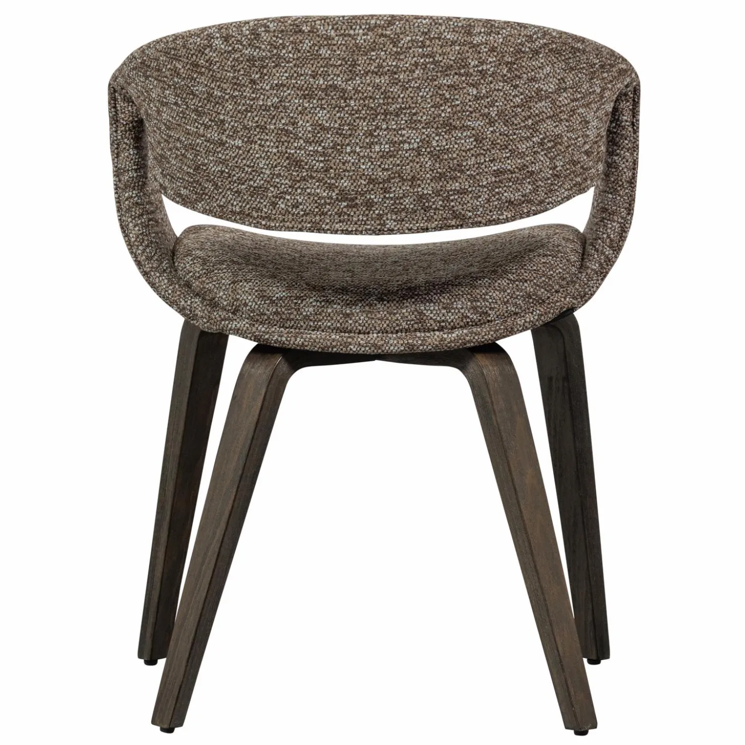 Eetkamerstoel Yossi Bruin houten onderstel- Bruin - Loft24.nl