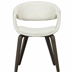 Eetkamerstoel Yossi Bruin houten onderstel- Naturel - Loft24.nl