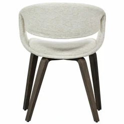 Eetkamerstoel Yossi Bruin houten onderstel- Naturel - Loft24.nl