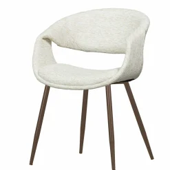 Eetkamerstoel Yossi Koperkleurig onderstel - Naturel - Loft24.nl