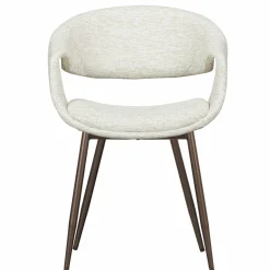 Eetkamerstoel Yossi Koperkleurig onderstel - Naturel - Loft24.nl