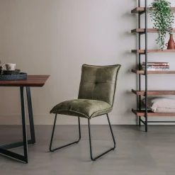 Eetkamerstoelstoel Seda - Groen - Loft24.nl