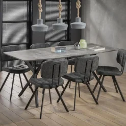 Eetkamertafel Dreams Betonlook - 190 cm - Loft24.nl