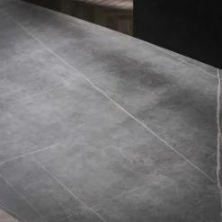 Eettafel Arek Keramiek 140cm - Grijs - Loft24.nl