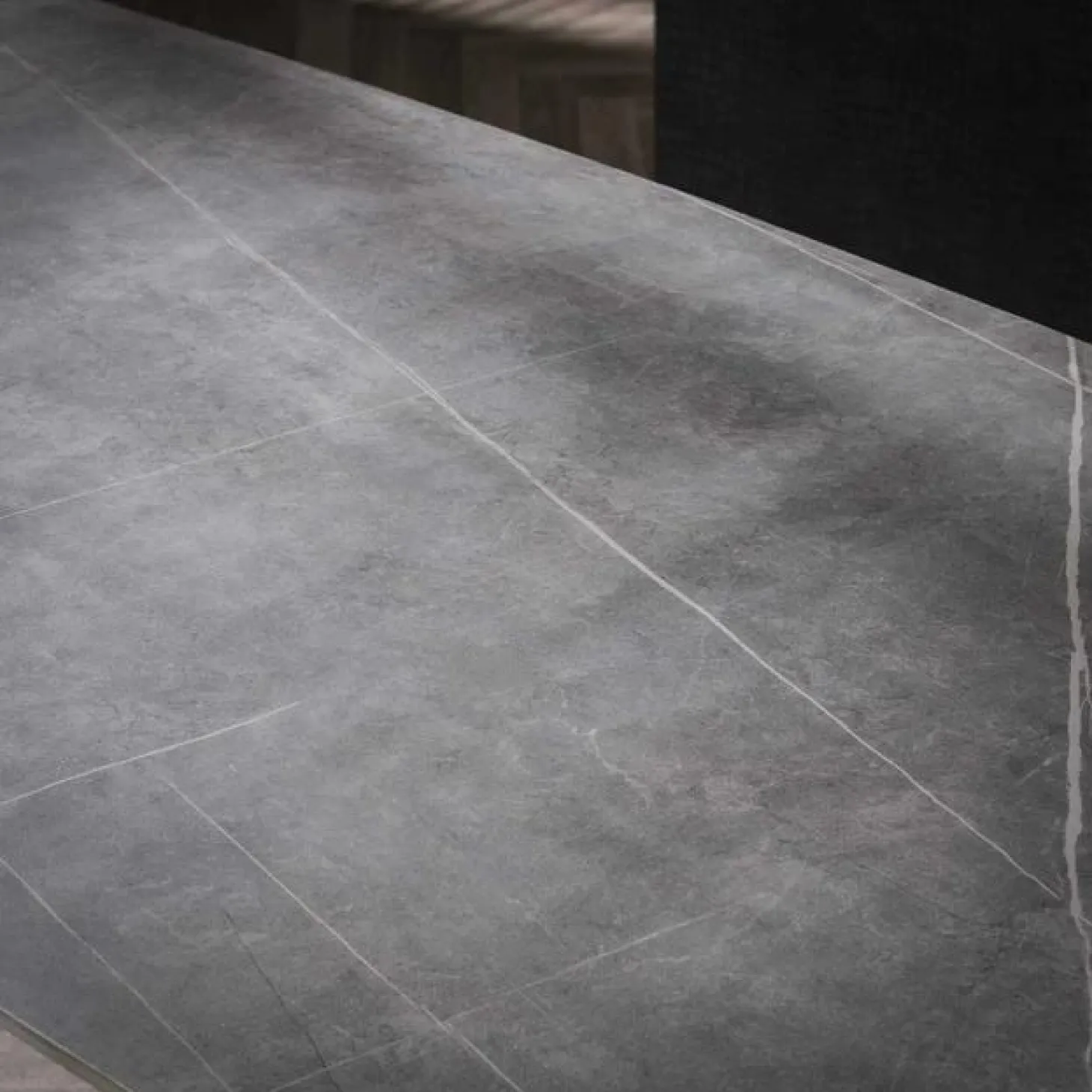 Eettafel Arek Keramiek 140cm - Grijs - Loft24.nl