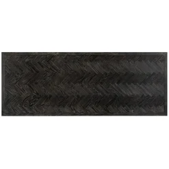 Eettafel Blackbone Eiken 260 x 100 cm met geborsteld gouden spinpoot - Zwart - Loft24.nl