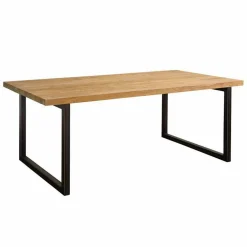 Eettafel Lucca Teak met metalen poten - 200 cm - Loft24.nl