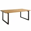 Eettafel Lucca Teak met metalen poten - 240 cm - Loft24.nl