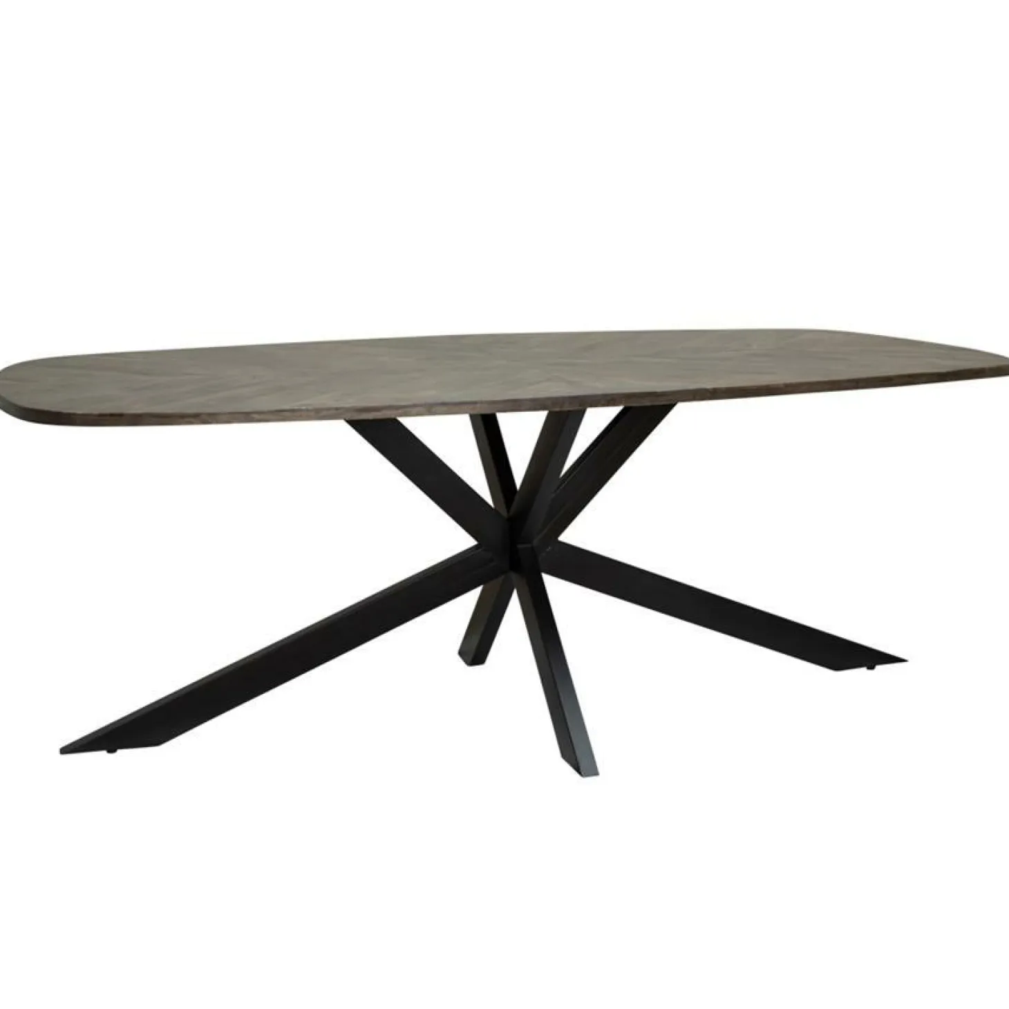 Eettafel Silvi Deens ovaal Mangohout Bruin - 200cm - Loft24.nl