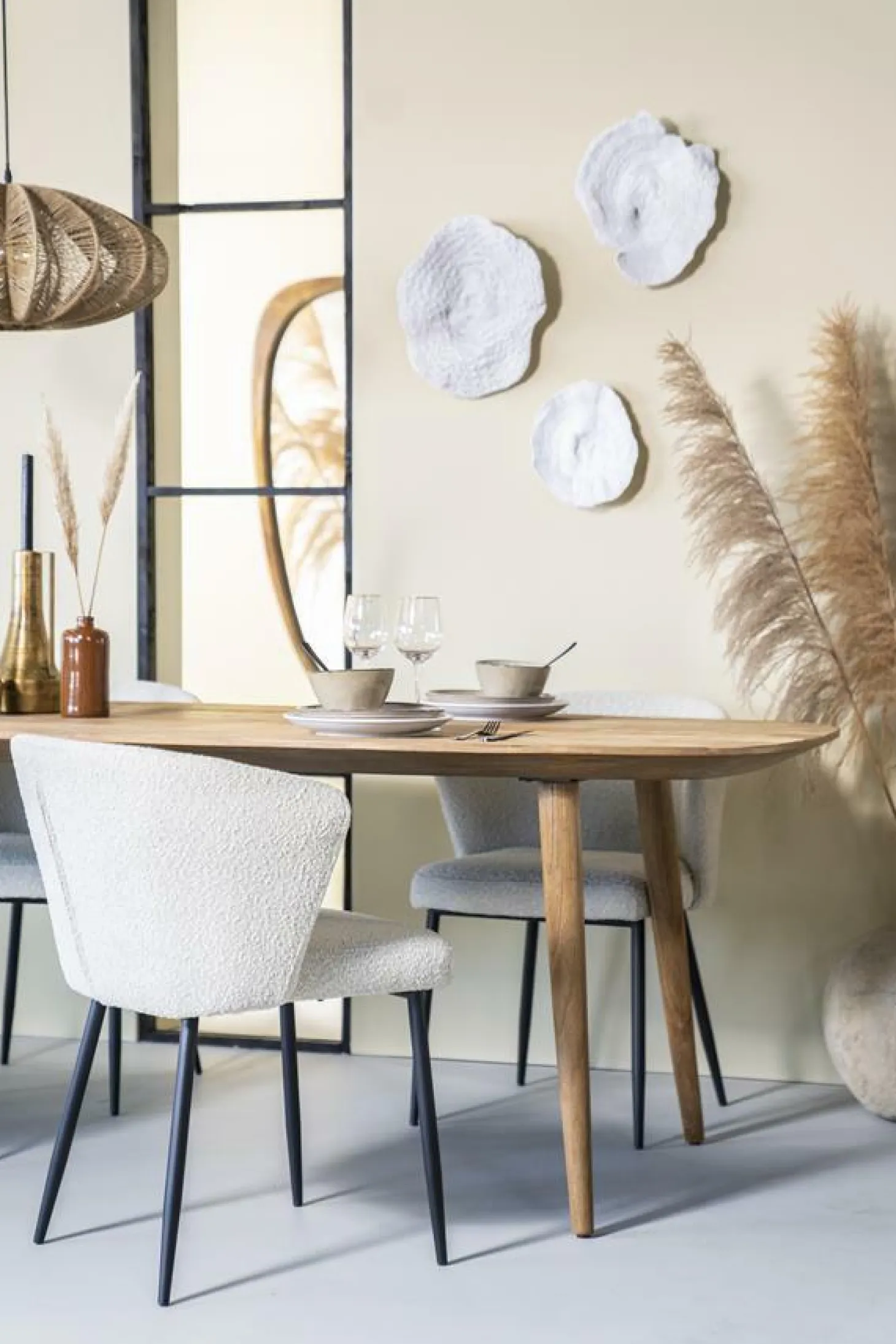 Eettafel Tabassum Teakhout - 220cm - Loft24.nl