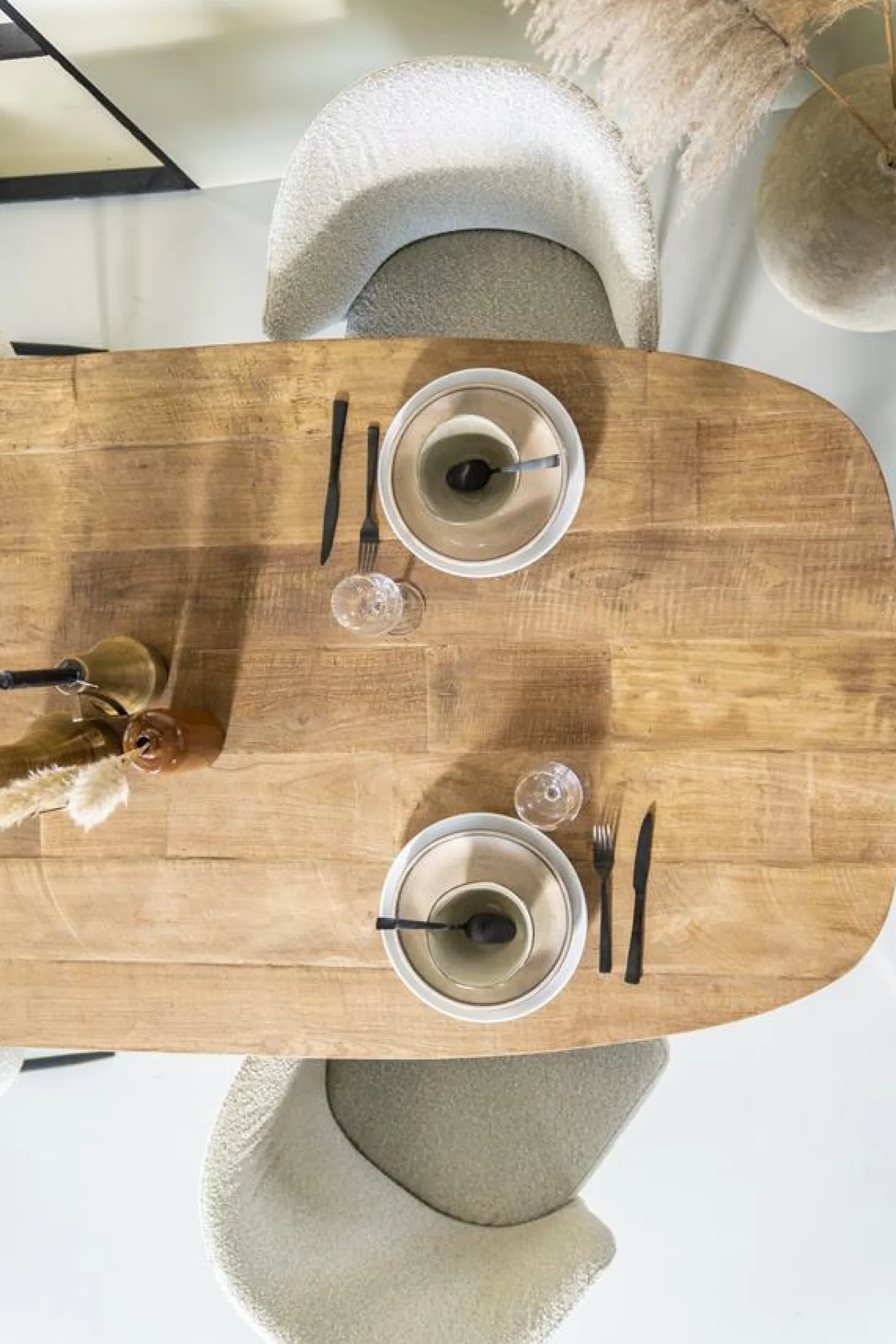 Eettafel Tabassum Teakhout - 220cm - Loft24.nl