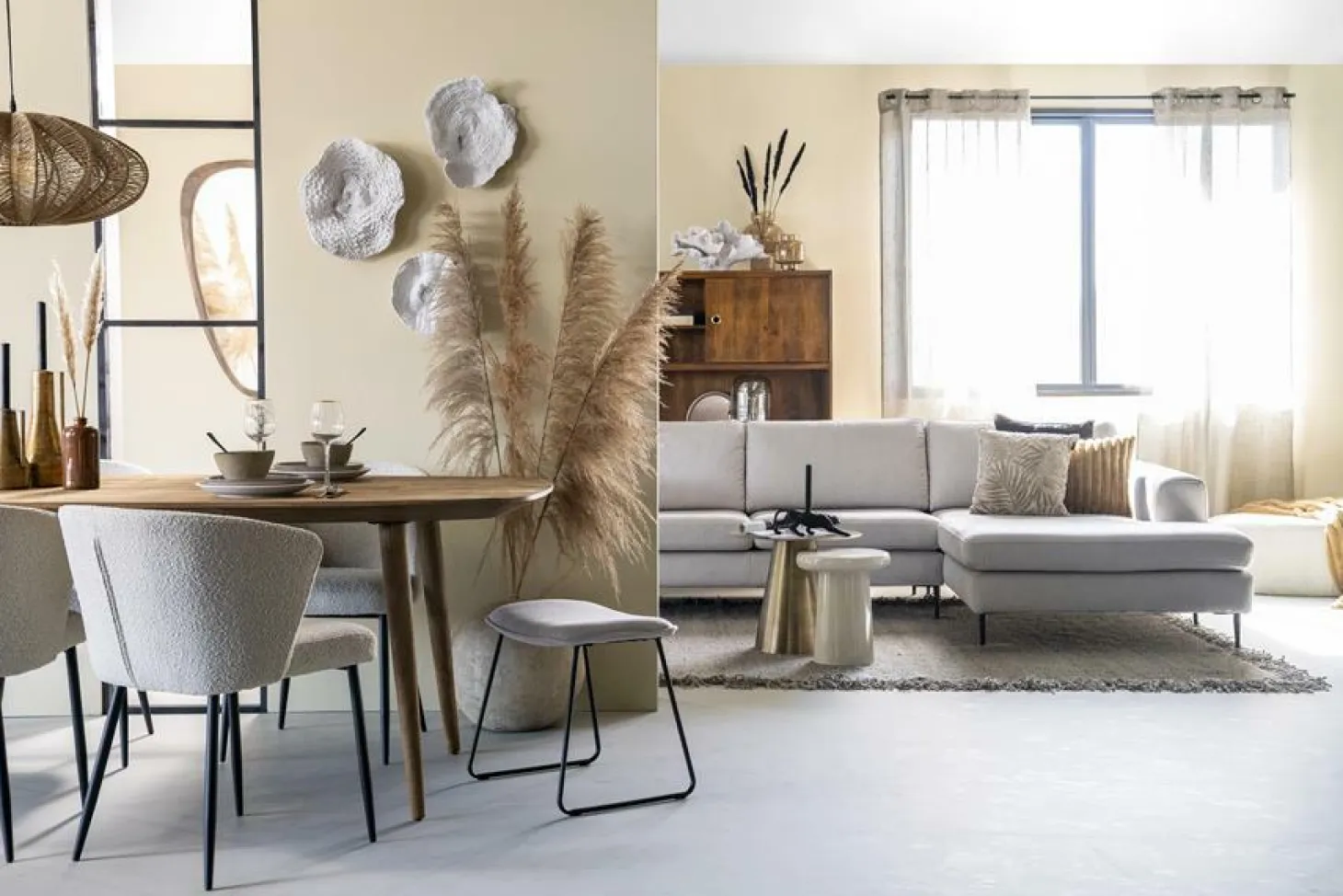 Eettafel Tabassum Teakhout - 220cm - Loft24.nl