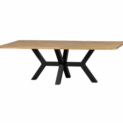Eettafel Tablo Eikenhout, 240 x 100cm, kleur Naturel - Zeeland poot - Loft24.nl