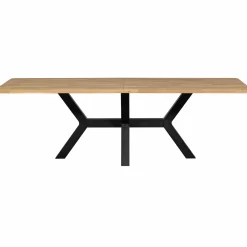 Eettafel Tablo Eikenhout, 240 x 100cm, kleur Naturel - Zeeland poot - Loft24.nl
