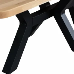 Eettafel Tablo Eikenhout, 240 x 100cm, kleur Naturel - Zeeland poot - Loft24.nl