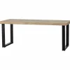 Eettafel Tablo Mangohout Visgraat, met U-poot - 180cm - Loft24.nl