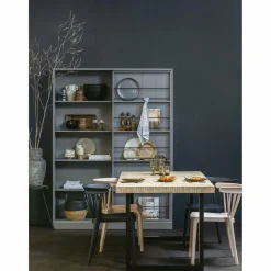 Eettafel Tablo Mangohout Visgraat, met U-poot - 180cm - Loft24.nl