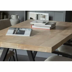 Eettafel Tablo Mangohout, met 2-standen Alkmaar poot - 180 cm - Loft24.nl