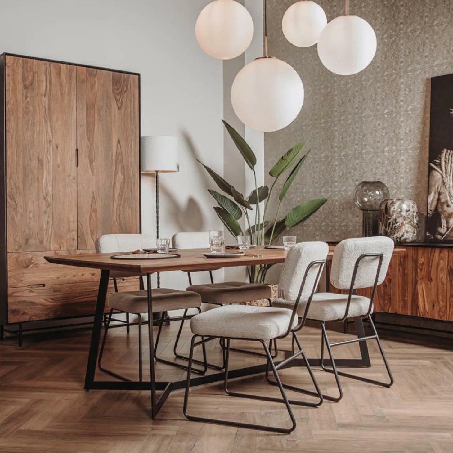 Eettafel Taviano Sheeshamhout 200 cm - Loft24.nl