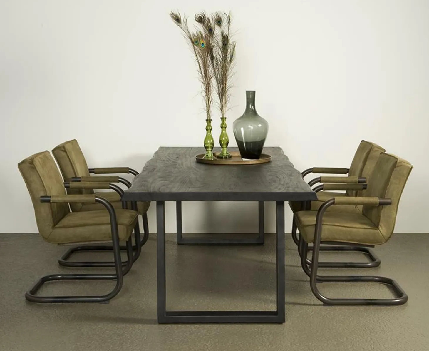 Eettafel Ultimo Zwart - 220 cm - Loft24.nl