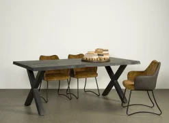 Eettafel Xara Zwart - 240 cm - Loft24.nl