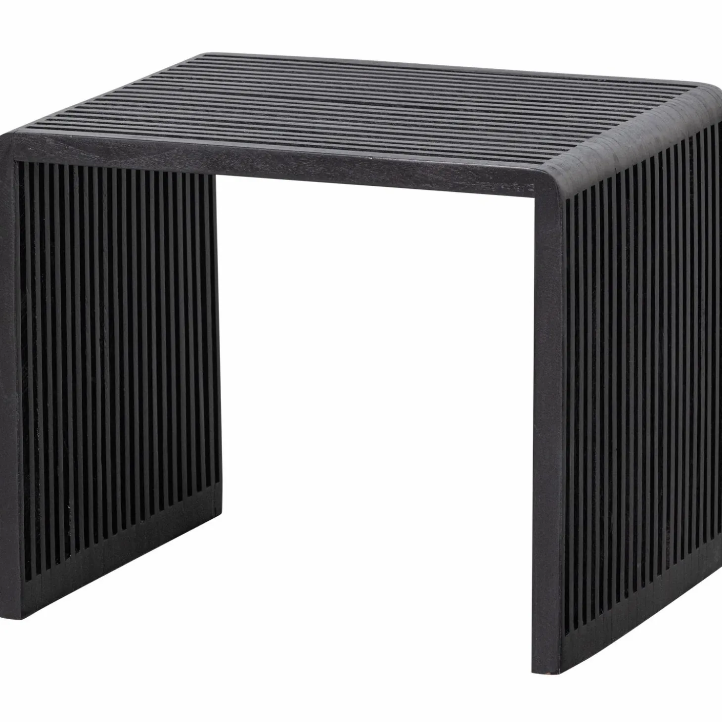 Exclusive Bijzettafel Willa Set van 2 stuks Teakhout Zwart - Loft24.nl