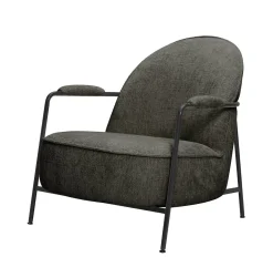 Fauteuil Amelia Chenille kleur Charcoal - Loft24.nl