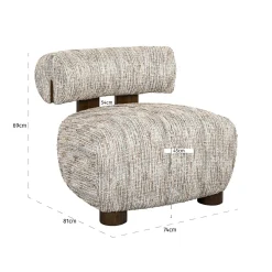 Fauteuil Arabella Geweven - Greige - Loft24.nl