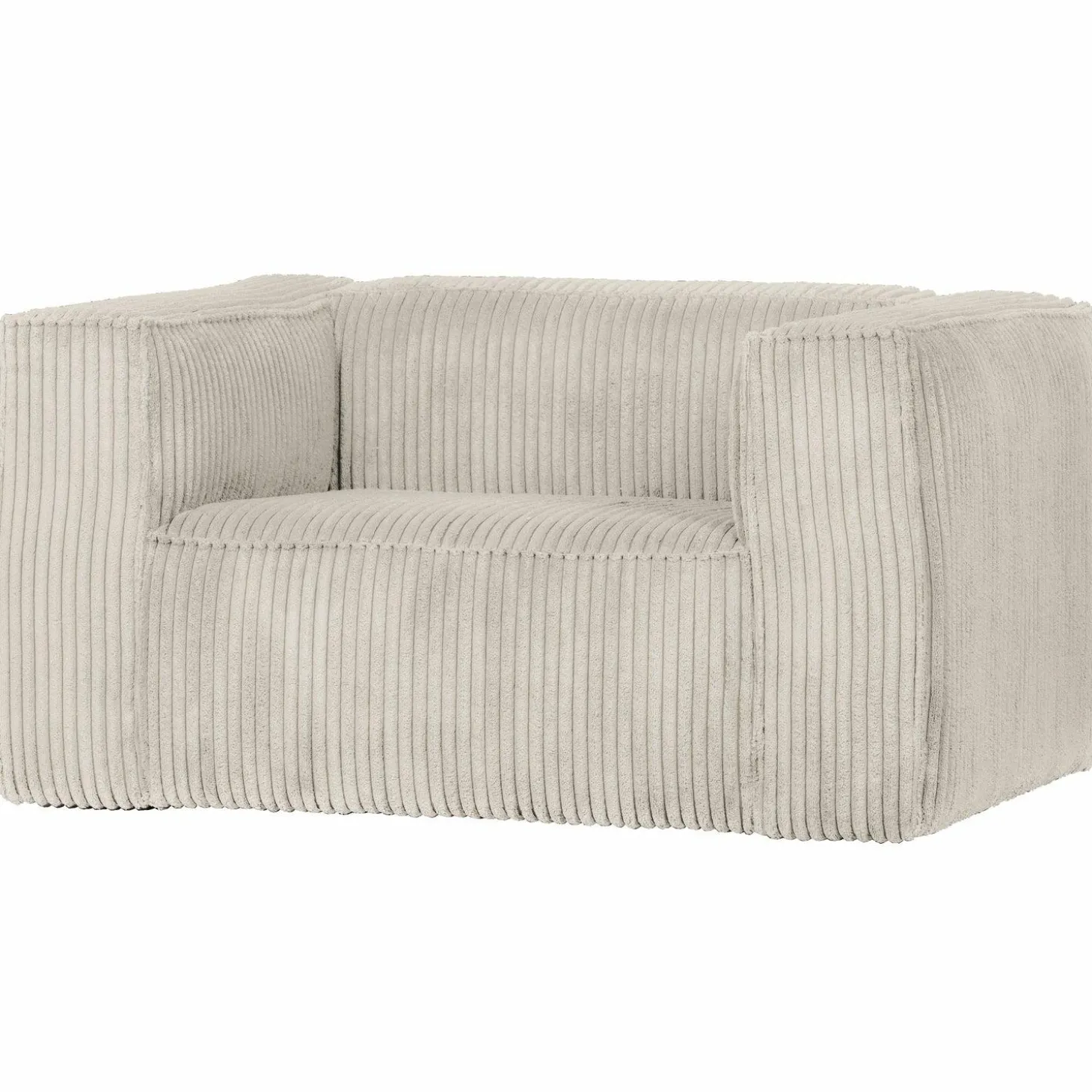 Fauteuil Bean Grove Ribstof - Naturel - Loft24.nl